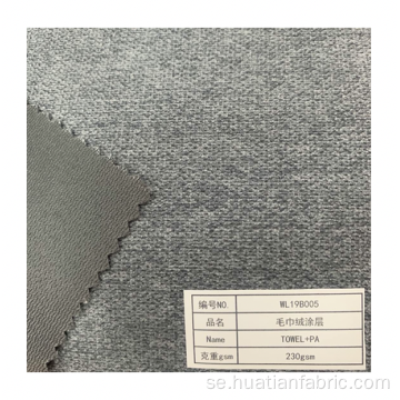 PU Coating Nylon Polyester Handduk Corduroy Fabric